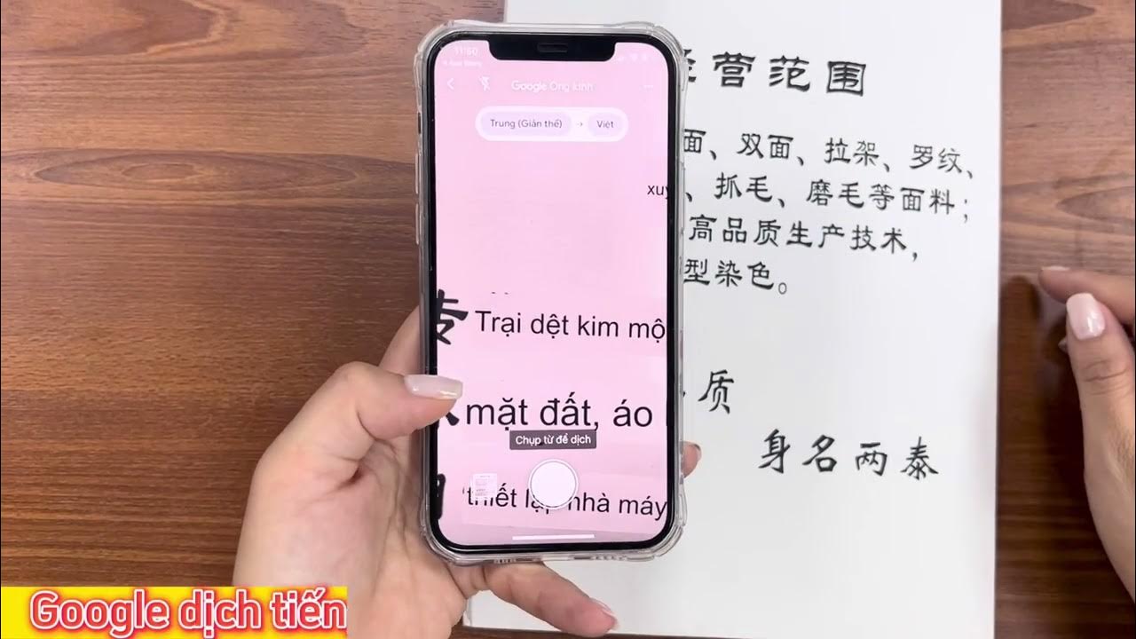 Google dịch tiếng Trung sang tiếng Việt bằng hình ảnh - YouTube