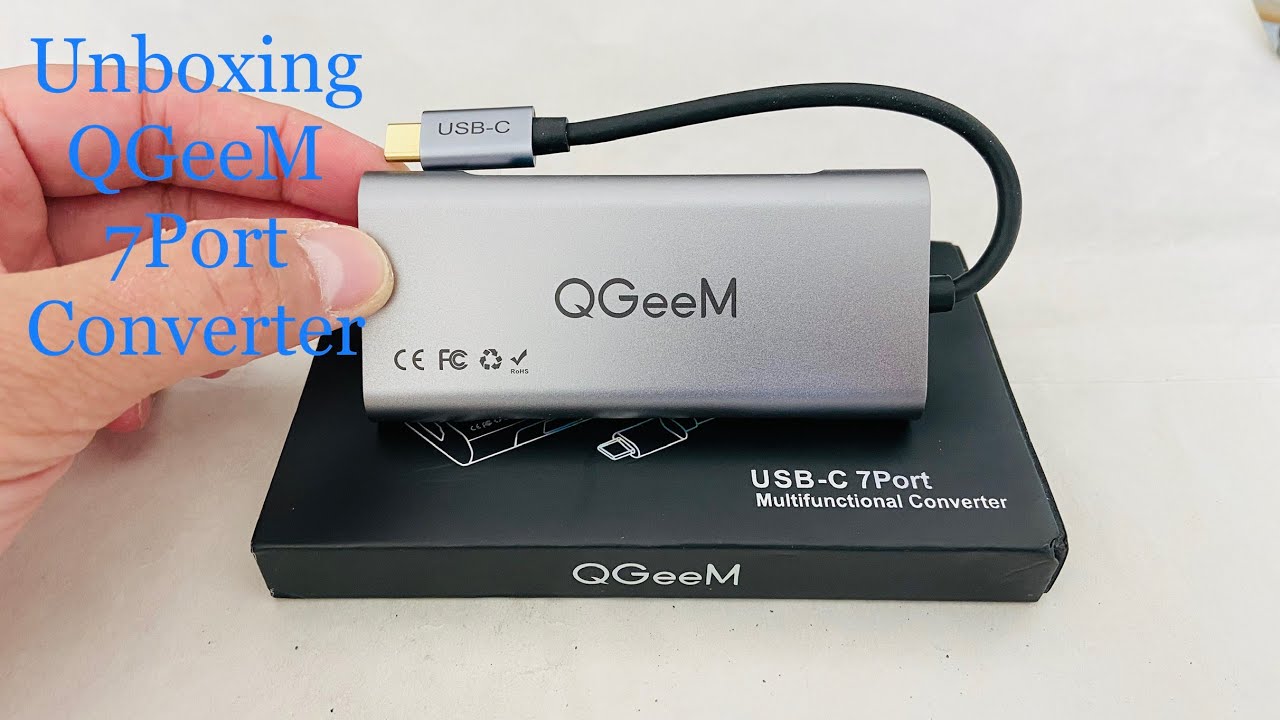Unboxing QGeeM USBC 7Port Multifunctional Converter YouTube