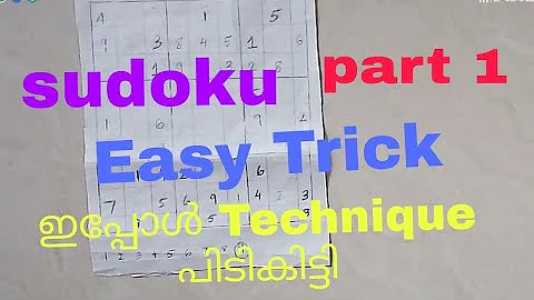 How to Play a Sudoku | Malayalam | Easy Trick | സുഡോകു എങ്ങനെ എളുപ്പത്തിൽ കളിക്കാം | @funwithme2849