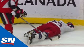 Mark Borowiecki Fights Josh Anderson After Dangerous Looking Hit