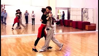Gustavo & Jesica Hornos Tango Turn with Musicality Demo
