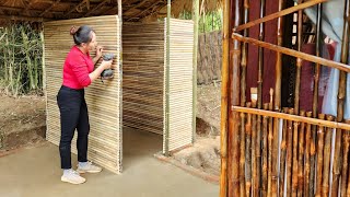 Make A Wooden Bathroom.how To Use Small Logs To Build A Sturdy Wooden Wall