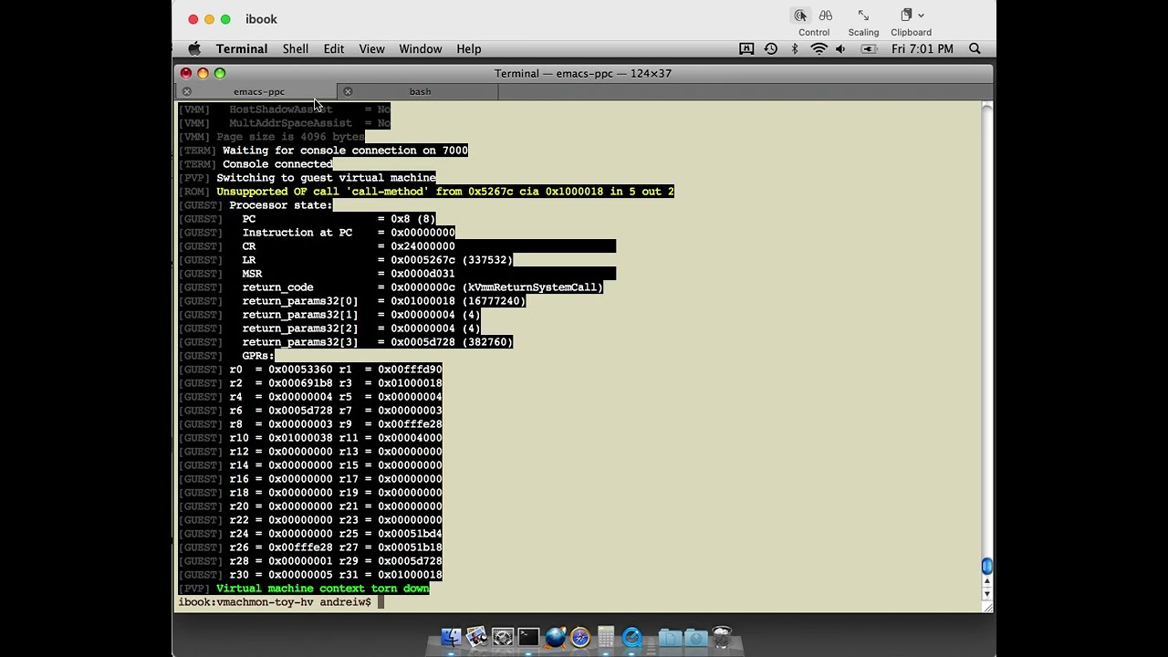 PowerPC virtualization experiments