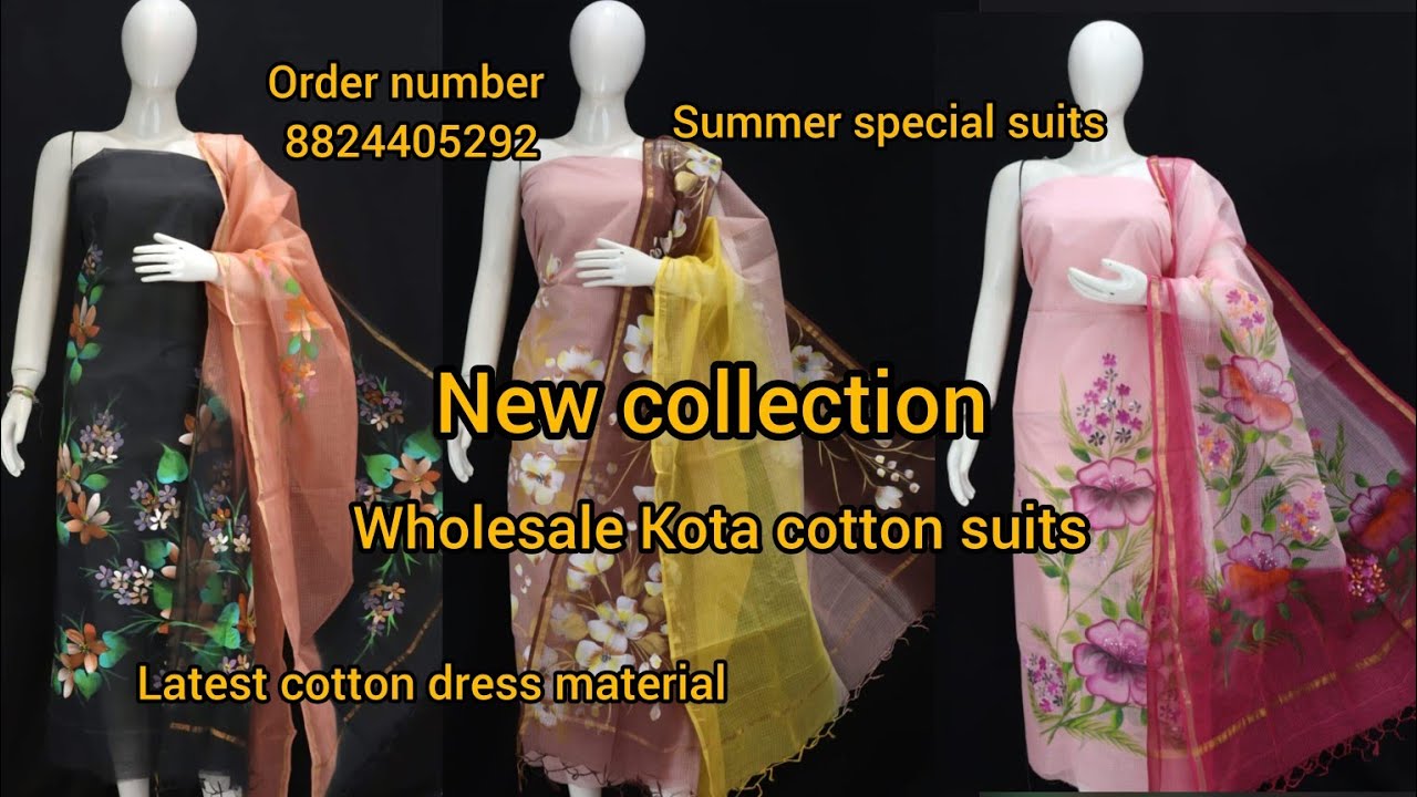 Pure Kota cotton suits/Kota doria suits wholesale/summer special suits#kotadoriasuits#wholesaler 