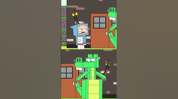 Boy And Dragon Go Blocky! (animation meme) #shorts #boyanddragon