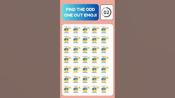 Find The Odd One Out Emojis | #quiz #shorts #trivia #oddoneout
