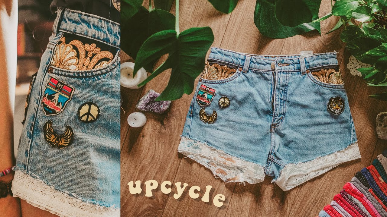 hippie jean shorts