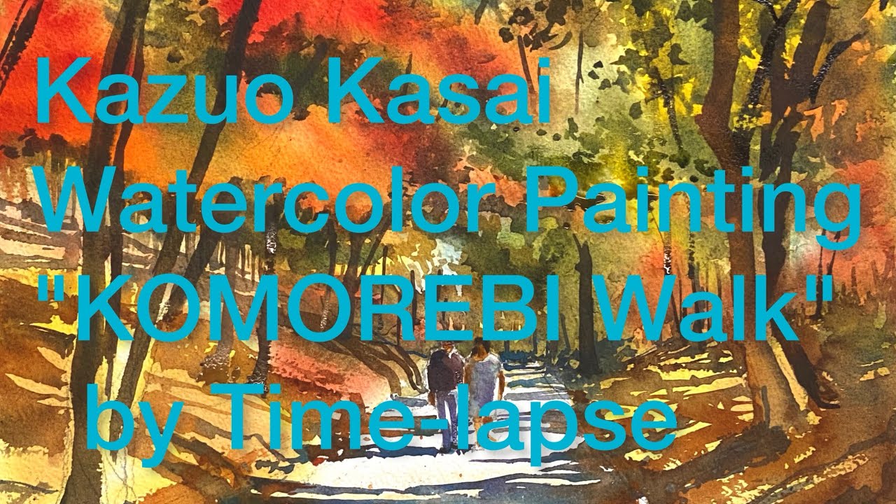 Kazuo Kasai Watercolor Painting 