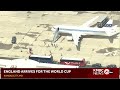 WATCH LIVE: England arrives in Kansas City for the World Cup