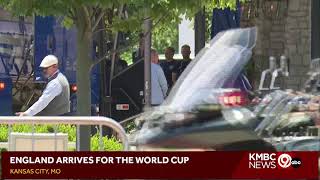 WATCH LIVE: England arrives in Kansas City for the World Cup