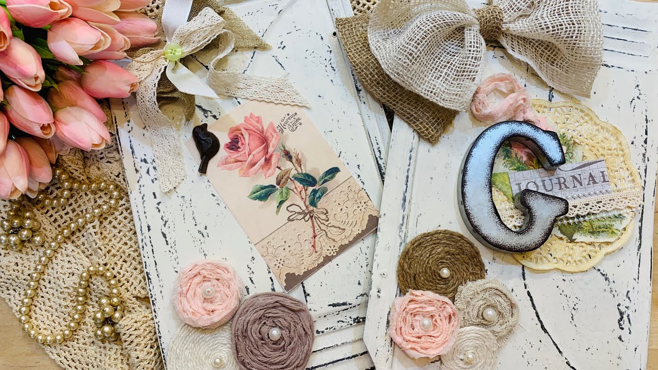 TRASH TO TREASURE PROJECT! FRENCH COUNTRY SHABBY CHIC FARMHOUSE DECOR PIECES (145)