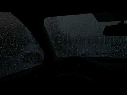 Rain on Car Roof in the Dark Night 🌧️ Powerful Thunderstorm Sounds for Deep Sleep (3 Hours)