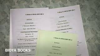 GUWAHATI UNIVERSITY BA 5TH SEMESTER EDUCATION HONOURS OLD QUESTIONS PAPER BIDYA BOOKS ?