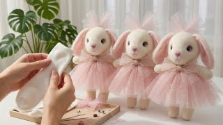 How to Make a Cute Bunny with socks | Easy & Creative DIY Tutorial 🐰🧦