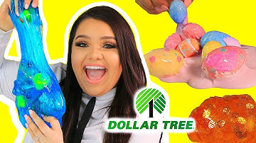 DOLLAR TREE SLIME CHALLENGE! Making Slime Using Dollar Tree Ingredients! EASTER EDITION!