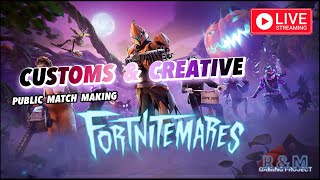 SIMPSONS! FORTNITEMARES! FORTNITE LIVE! CUSTOMS BR RELOAD! MOBILE! PLAYING WITH VIEWERS!