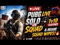🔴 PUBG LIVE : Solo vs Squad – 1v10 Clutches & Insane Squad Wipes! 🔥