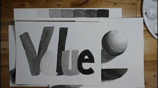 Art Value lesson -- one of the 5 key elements to art