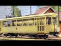 A superb model railway layout of tramway lines in the brickworks region of Belgium in O scale