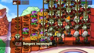 Plants Vs Zombie Adventure Roof - Level 5 Gameplay