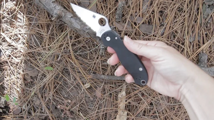 Spyderco C223GS PARA 3-SPYDEREDGE/BLACK G-10 - video demo