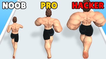NOOB vs PRO vs HACKER - Muscle Stack Gameplay All Levels R5T