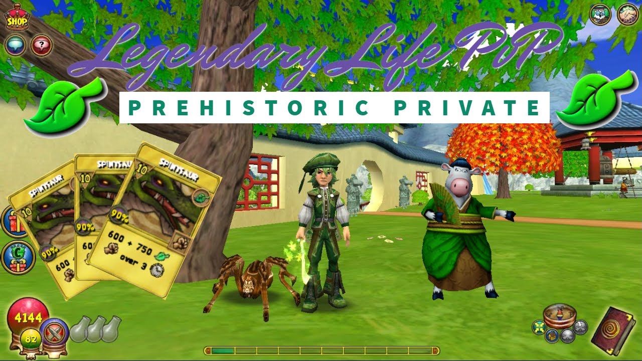 Wizard101 Legendary (65) LIFE PvP: The Prehistoric Private