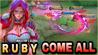 100% Unstoppable!! Ruby Crazy Damage - Build Top 1 Global Ruby ~ MLBB