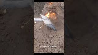 Fire Rising From The Desert A Bizarre Natural Phenomenon