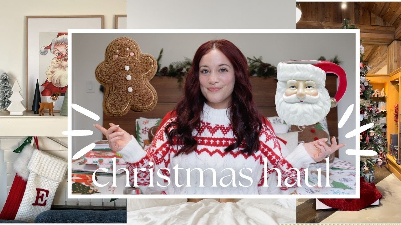CHRISTMAS 2024 HOLIDAY HAUL | amazon. target. anthropologie & more.