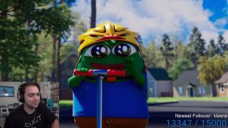 Mizkif reacts to Spending time without your favorite streamer - Peepo Animation