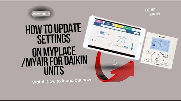 MYPLACE MYAIR settings for Daikin ducted units, upgrading or adjusting the sensing point and more