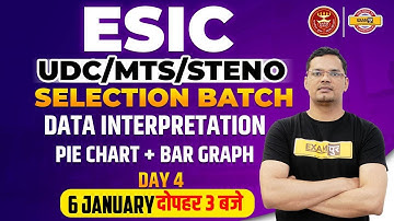 MATHS FOR ESIC UDC 2022 | DATA INTERPRETATION CLASSES FOR UDC/MTS/STENO BY MAHIPAL SIR | EXAMPUR
