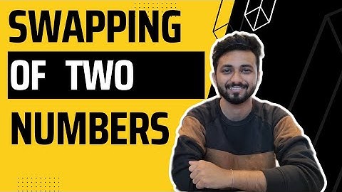 Swapping Of Two Numbers In One Line