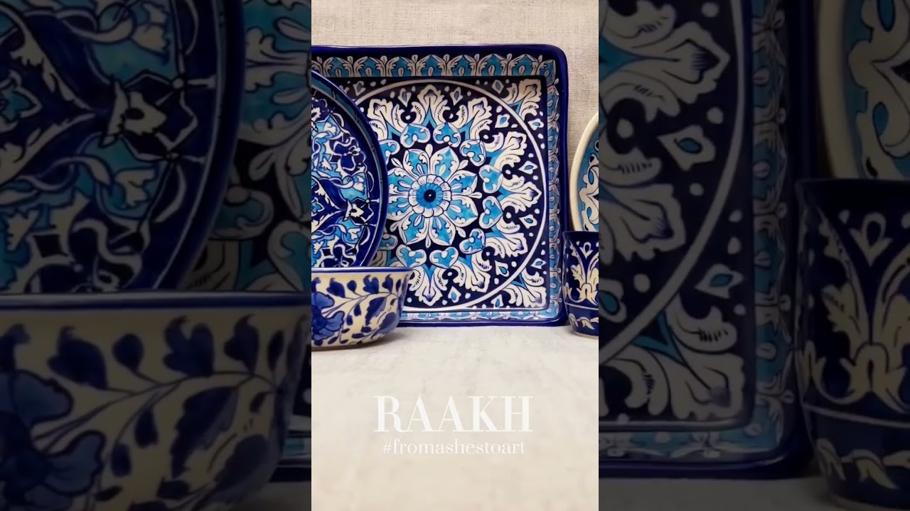 Amazing Blue Pottery Tea Time 