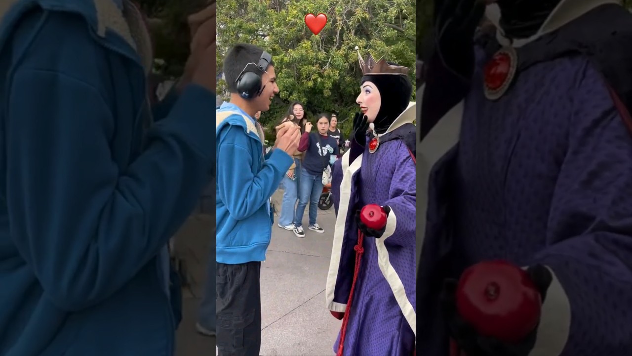 SPECIAL NEEDS TEEN AND DISNEY EVIL QUEEN'S INTERACTION WILL MELT YOUR HEART ❤️🥹