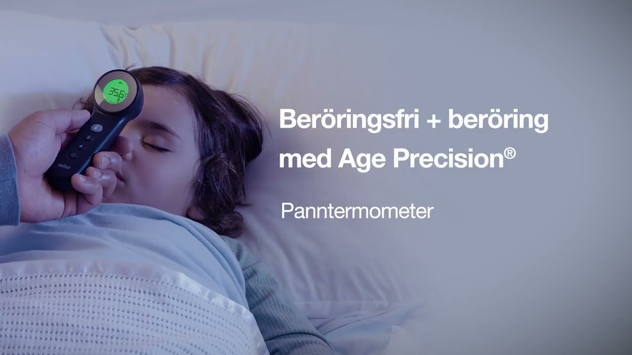 Braun Beröringsfri + beröring med Age Precision® Panntermometer (BNT400b)