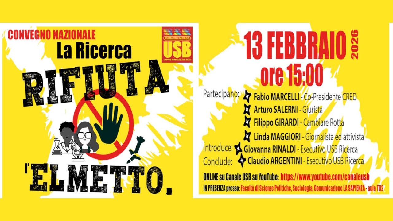 La ricerca si toglie l’elmetto! Come stiamo lottando per non essere complici di genocidi