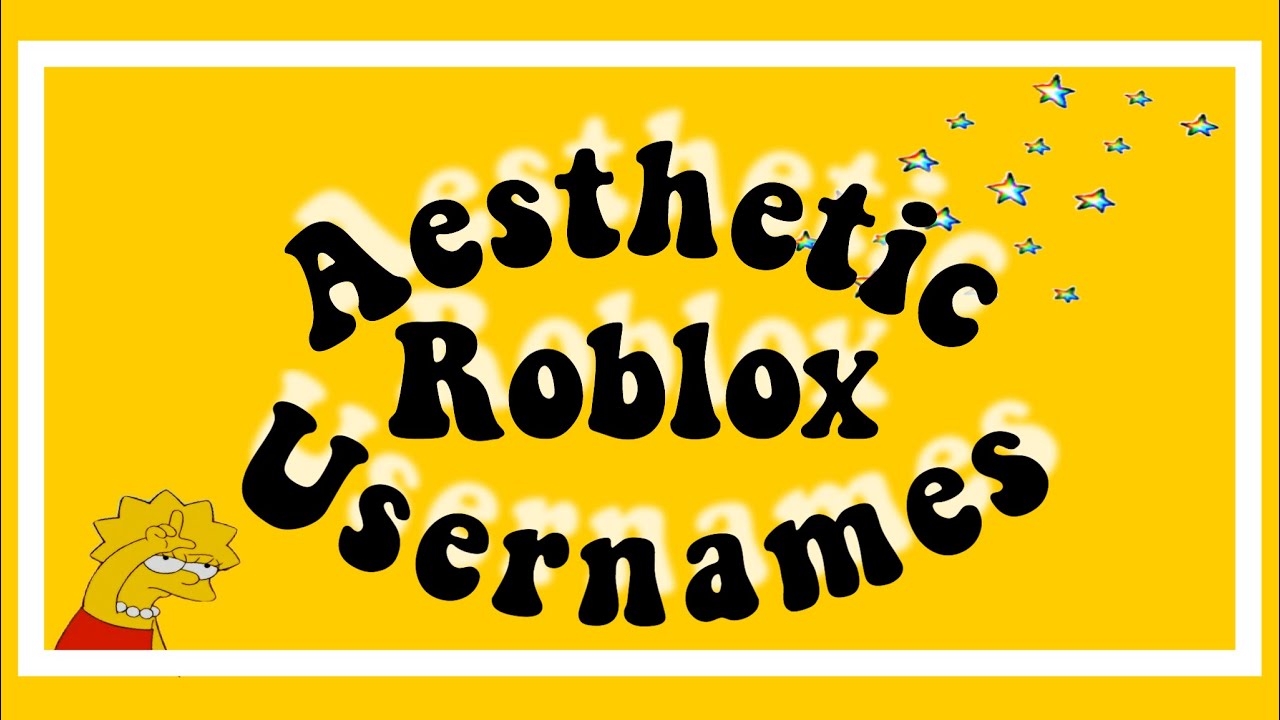 Aesthetic Roblox Usernames - YouTube