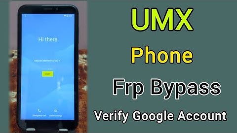 UMX Phone Verify Google Account | UMX Phone Google Account Bypass | UMX Phone Frp Unlock |Frp Bypass