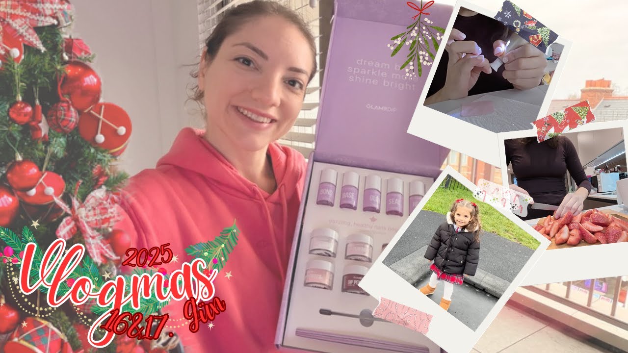 Vlogmas 16&17 🎄 Toz Kalıcı Oje Yapımı | Okulda Noel Partisi İçin Hazırlık | Akşam Yüzmeye Gittik