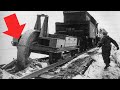 Oddly Satisfying German Railroad Unzipper Footage - The WW2 Schwellenpflug