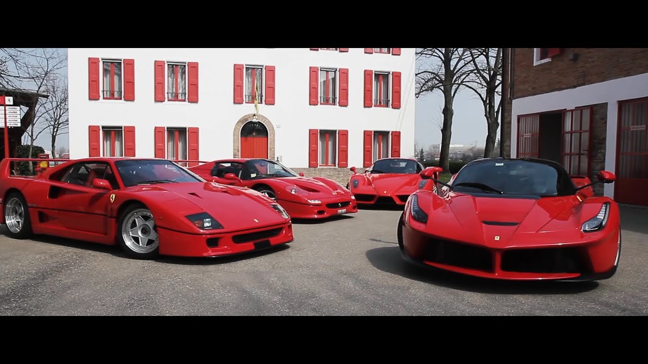 F40 F50 Enzo Laferrari Ferrari Supercars Together At Fiorano Youtube