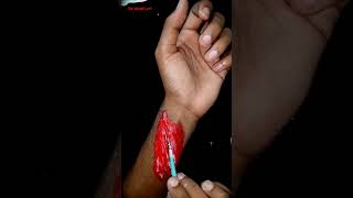 Fake Blade Cutting Art Blade Cut Art Realistic Bulletcut Hand Cut