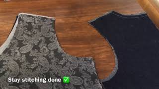 How to Sew: Staystitching and Darts Simplicity 8023 Men’s Waistcoat - Part 4 Darts | #sewwithabi