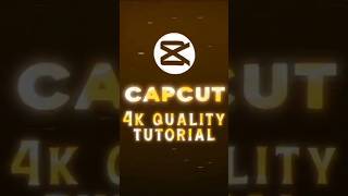 Capcut 4K Quality Tutorial - Capcut Tutorial | Robo Zilla Editz #shorts