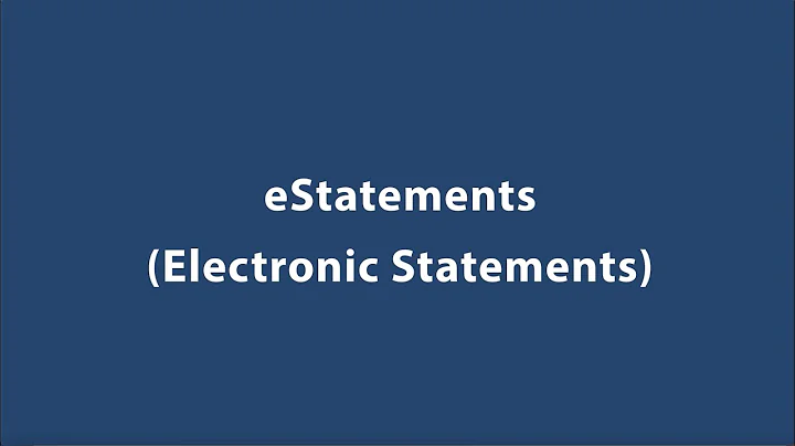 How to enroll in eStatements