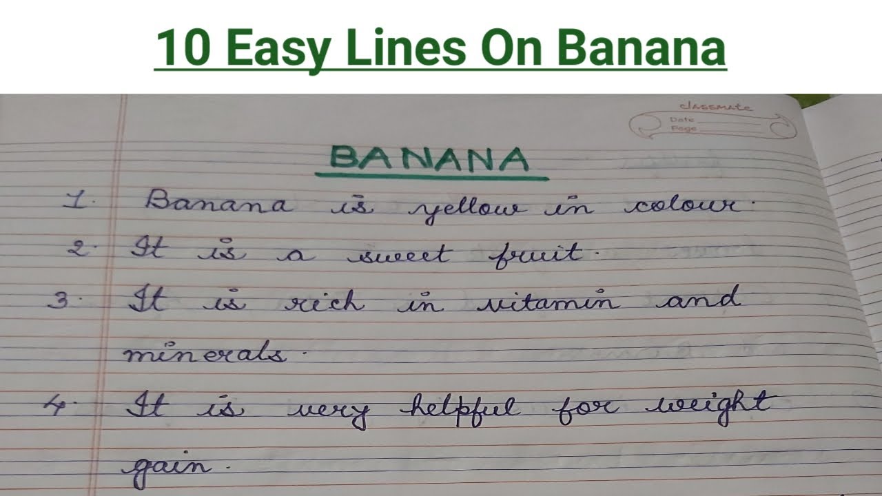 an banana essay