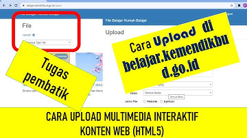 Cara Upload Konten Multimedia Interaktif Konten Web di Sumber Belajar Portal Rumah Belajar