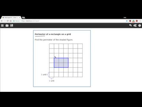 Perimeter of a rectangle on a grid